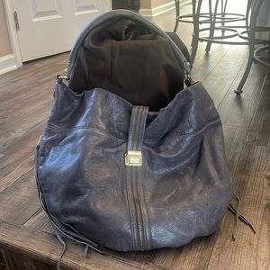 Rebecca Minkoff Gray Leather Gold Hardware Handbag